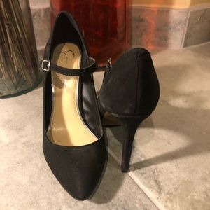 Jessica Simpson Black Suede Heels
